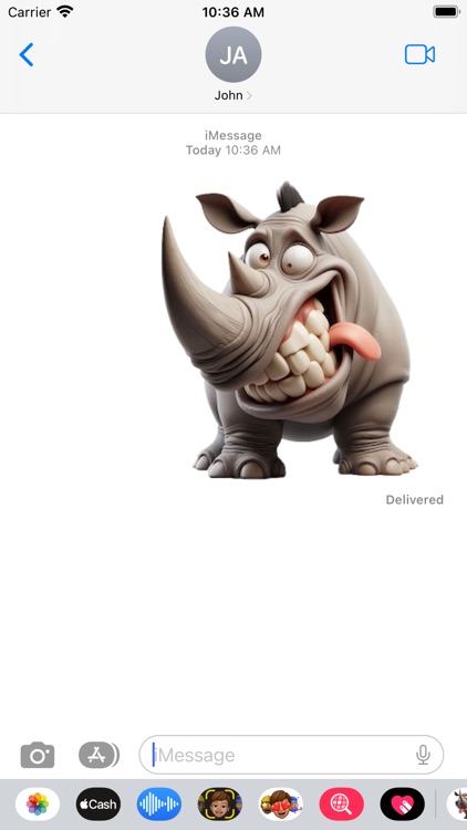 Crazy Rhino Stickers screenshot-3