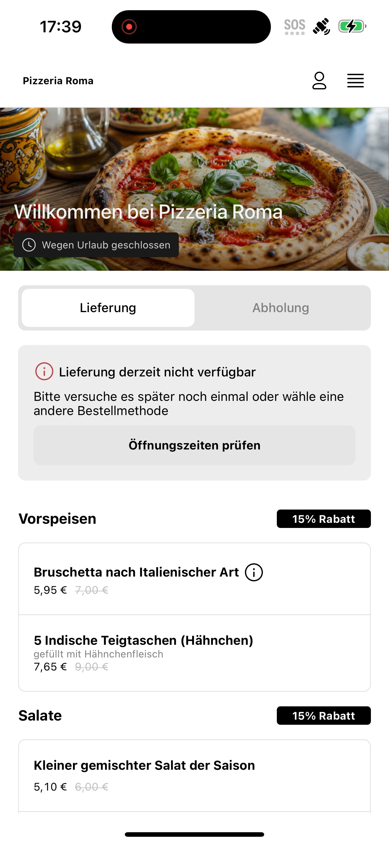 Screenshot 3 of Pizzeria Roma  Überherrn