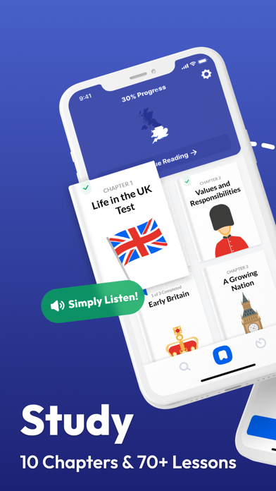 Life in the UK Test 2026 iPhone screenshot 1 - Education app