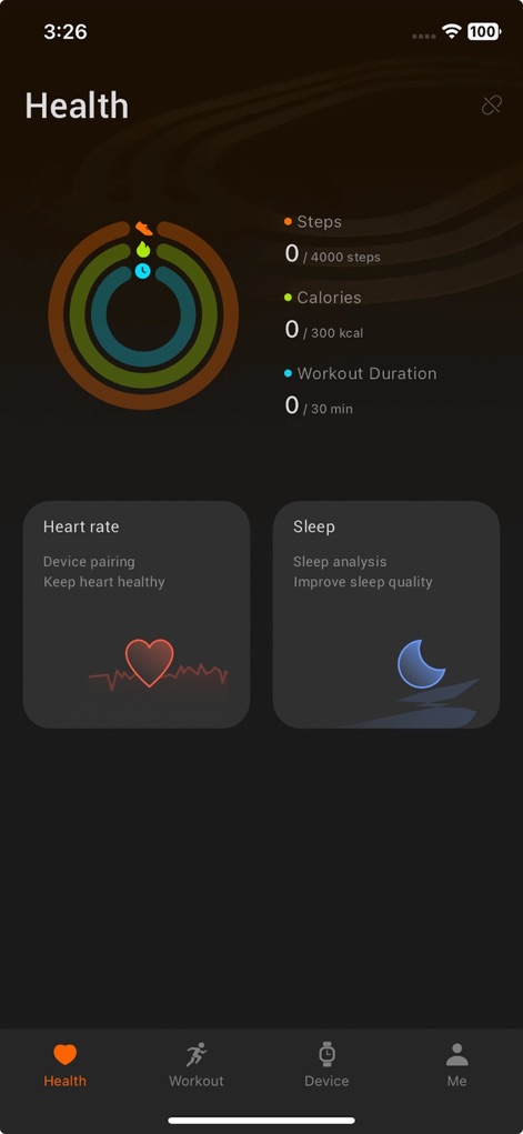 iPulse-fitness&health - This dashboard provides a clear overview of daily activity metrics like steps and calories, alongside detailed heart rate monitoring.