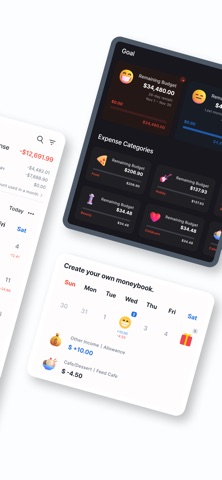 Feed MoneyBook Pro iPhone screenshot
