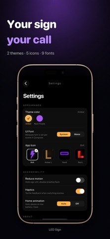 LED Sign-Scrolling Text Banner iPhone screenshot