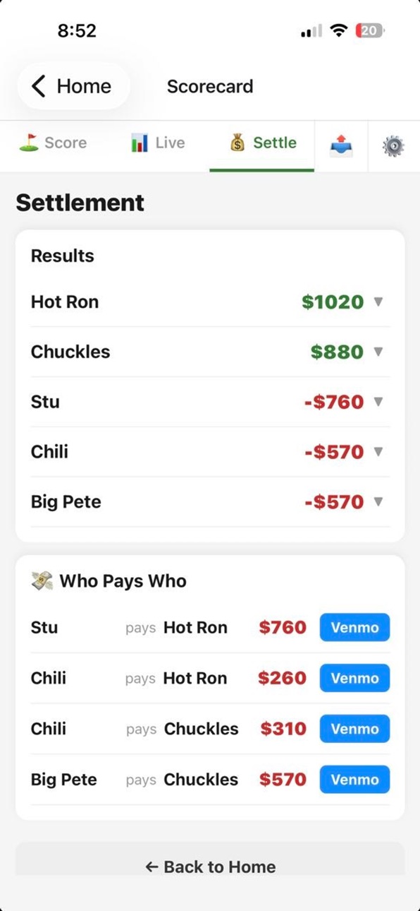 iPhone screenshot