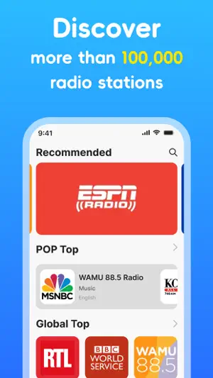 FM Radio – Live Stations screenshot 3