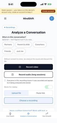 MindShift Coach screenshot 2