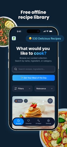 Nutrition Evo: AI Recipes iPhone screenshot