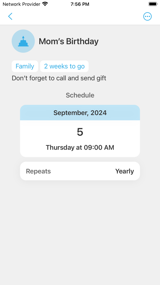 #4. Timely - Event Reminder (iOS) Podle: Sunny Srivastava
