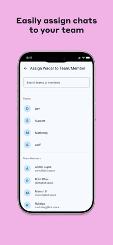 BotSpace Inbox screenshot