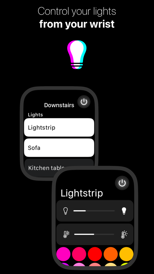 Hue for Watch (iOS) 由: Pim Nijman Hue for Watch (iOS) 由: Pim Nijman
