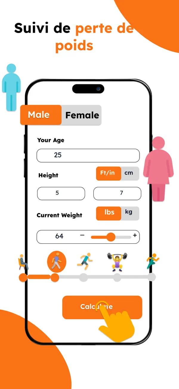 Screenshot #3 pour Perte de poids-Suivi calories