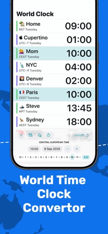World Clock Time Zone Widget Screenshot 4 of 8