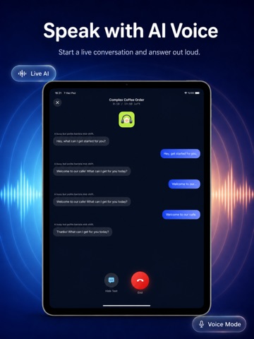 ESL IELTS Speaking AI - VOQAS iPad screenshot