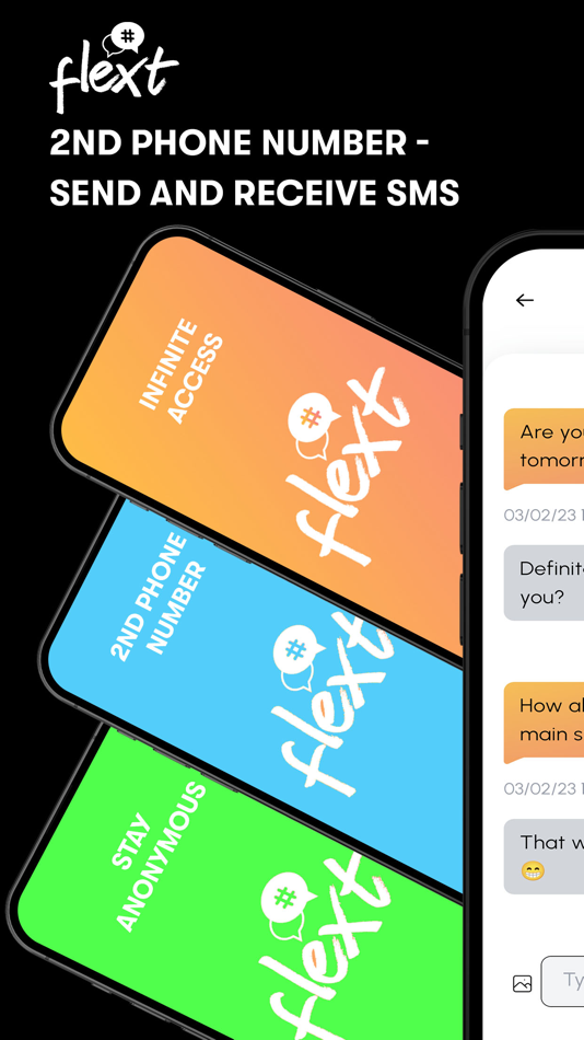 #1. Flext - 2nd Phone Number (iOS) By: TextBetter LLC