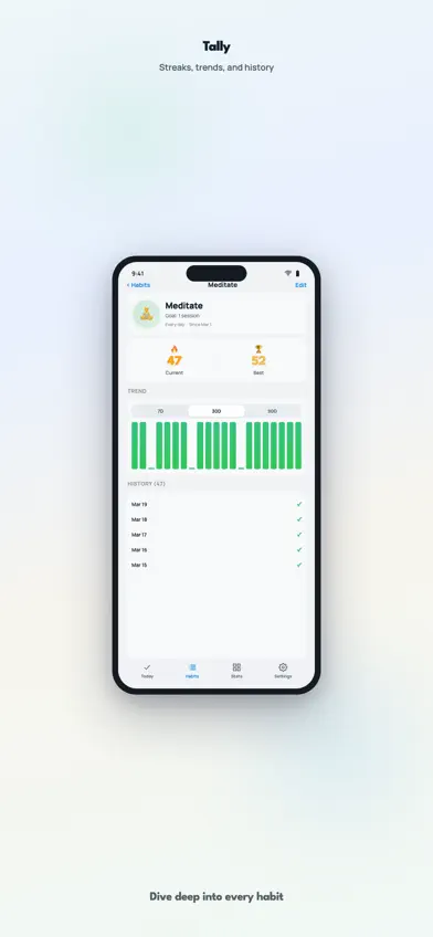 Tally Habit Tracker screenshot 4