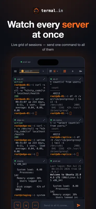 Termalin: SSH & SFTP Client screenshot 2 of 4