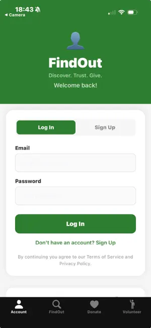 FindOut: Nonprofits & Donate screenshot 2