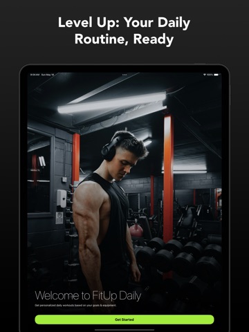 FitUp Daily Exercise Picker iPad screenshot