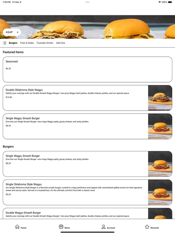 Burger 3000 iPad screenshot 2 - Food & Drink app