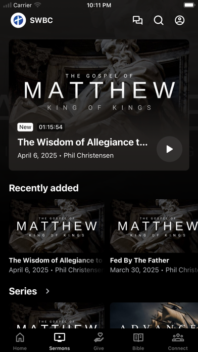 Southwest Bible Church Screenshot