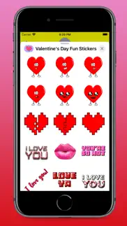valentine's day fun stickers iphone screenshot 4