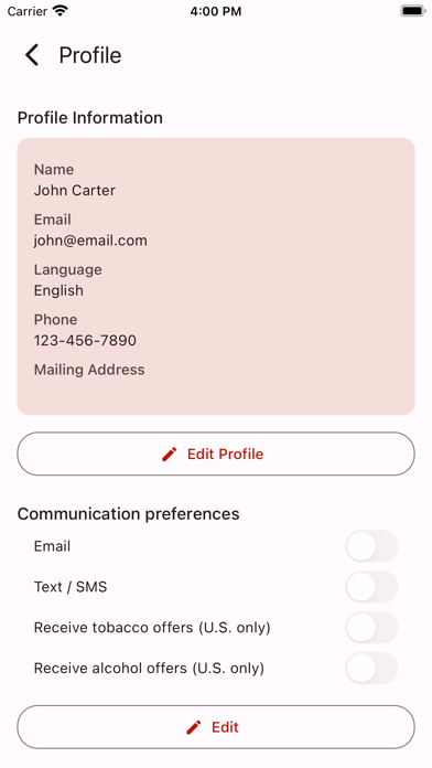 Earnheart Rewards Screenshot