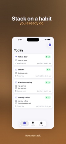 RoutineStack iPhone screenshot