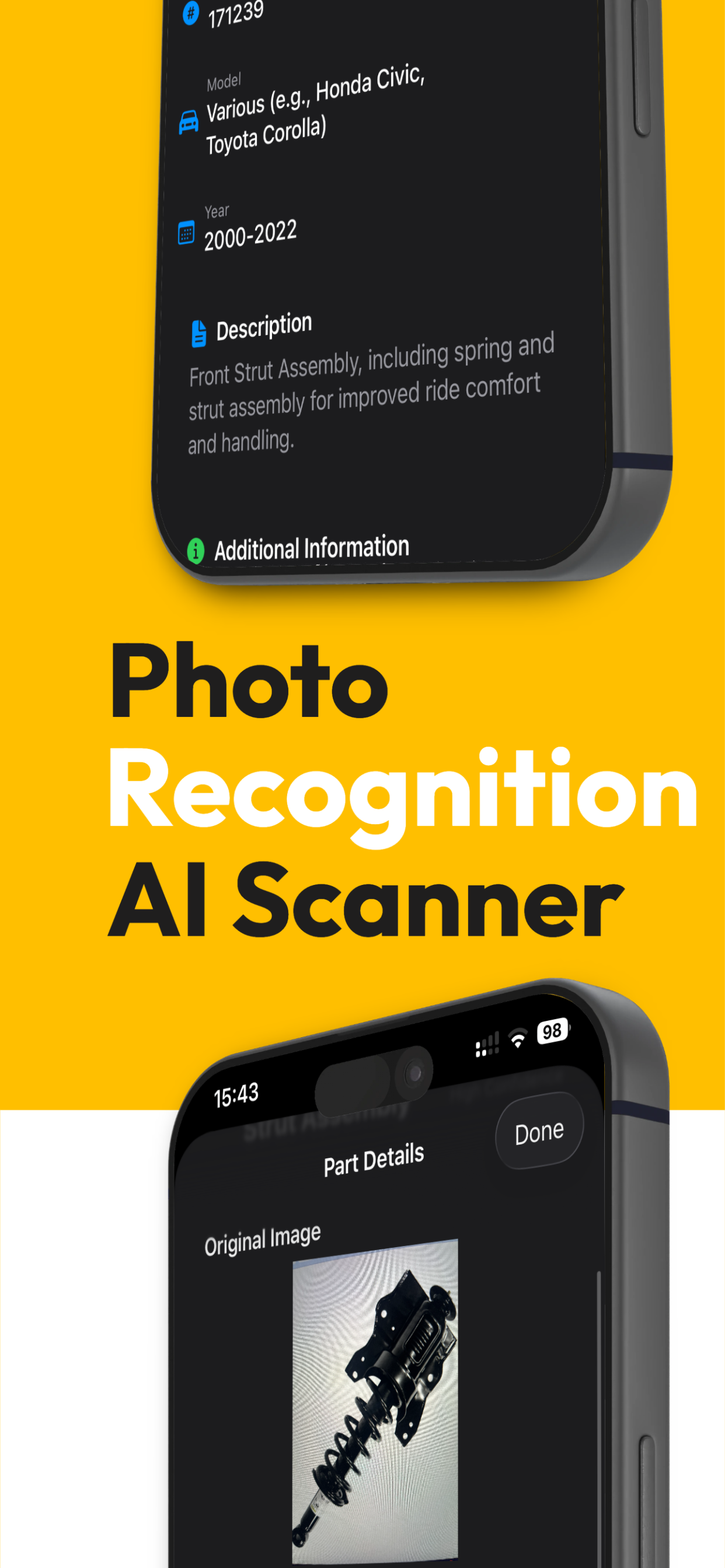 Gear Snap Car Parts AI Scanner