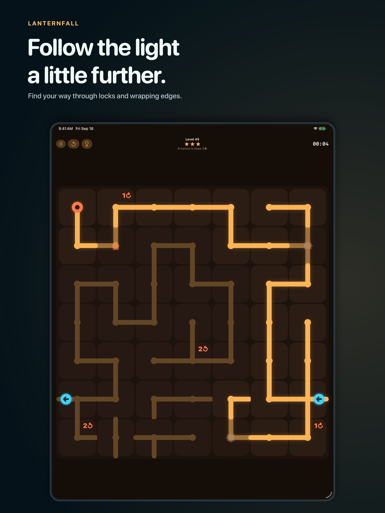 Screenshot 9 of Glowgrid: Light Puzzle
