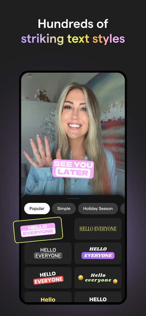 Mojo: AI Video & Reels Editor - Stili Testo Accattivanti