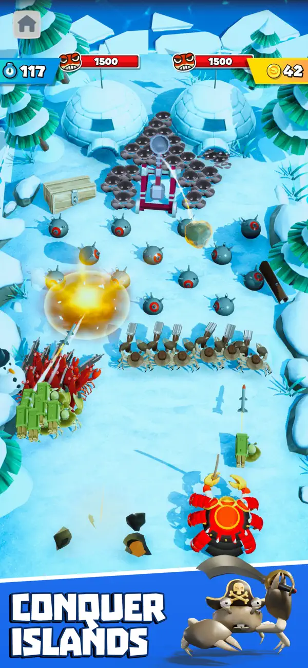 King of Crabs 2 - Invasion iOS Mod IPA screenshot 5 - iOS game interface