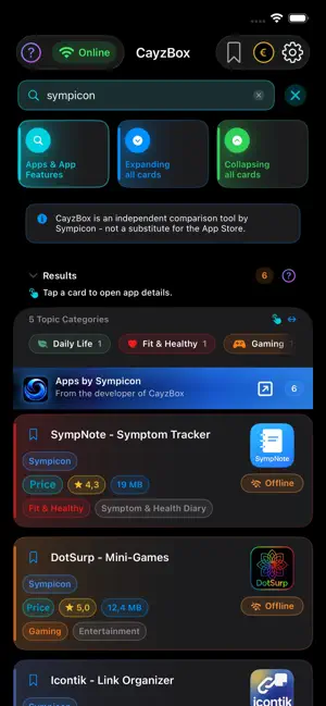CayzBox - App Finder screenshot 4