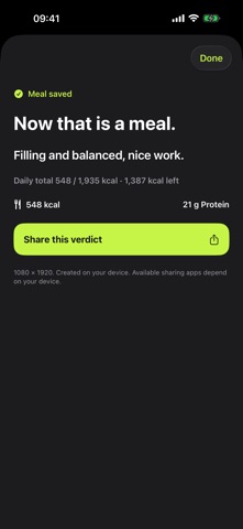 Calorude: Calorie Counter screenshot 1