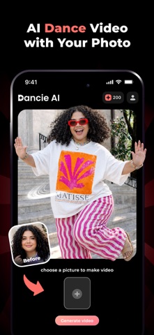 Dancie AI: Your Custom Moves iPhone screenshot