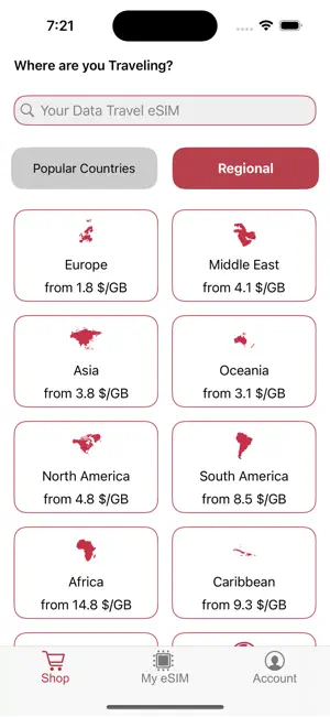 Travel DataSIM: Stay Connected screenshot 2