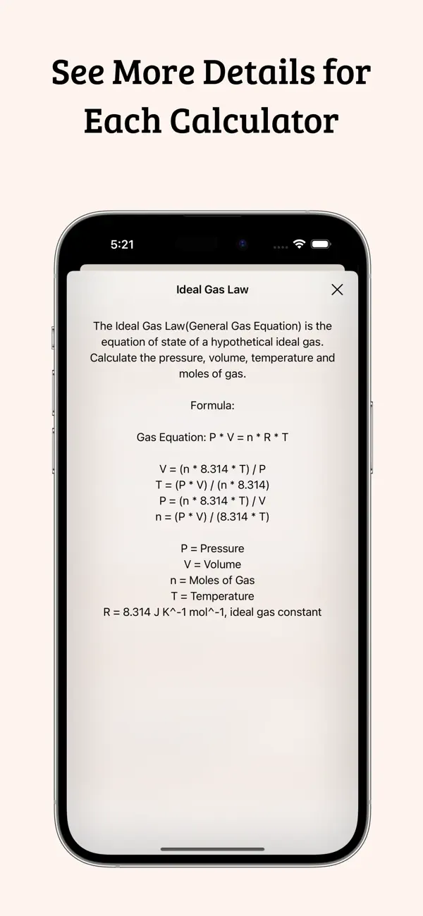 Screenshot #3 pour Chemistry Calculator