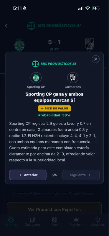 Mis Pronósticos AI screenshot 3 of 5
