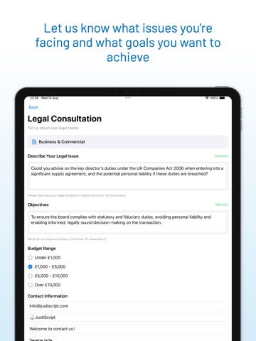 UK Lawyer iPad screenshot
