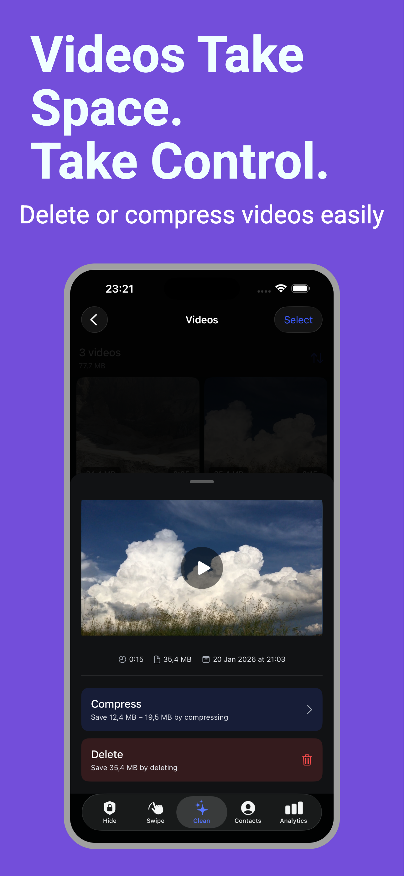 Storage Cleaner: Magic Swipe screenshot 4