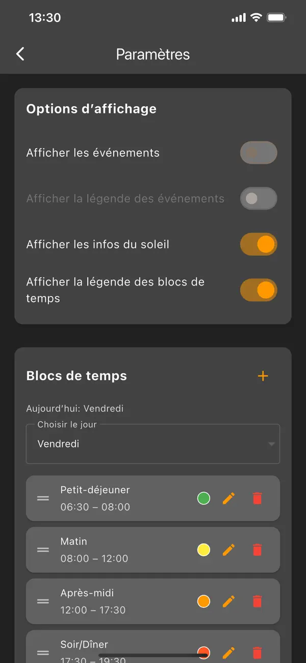 Screenshot #3 pour Horloge Visuelle 24 h