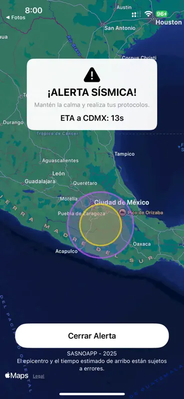 SASNO - Alerta Sísmica screenshot 2 of 5