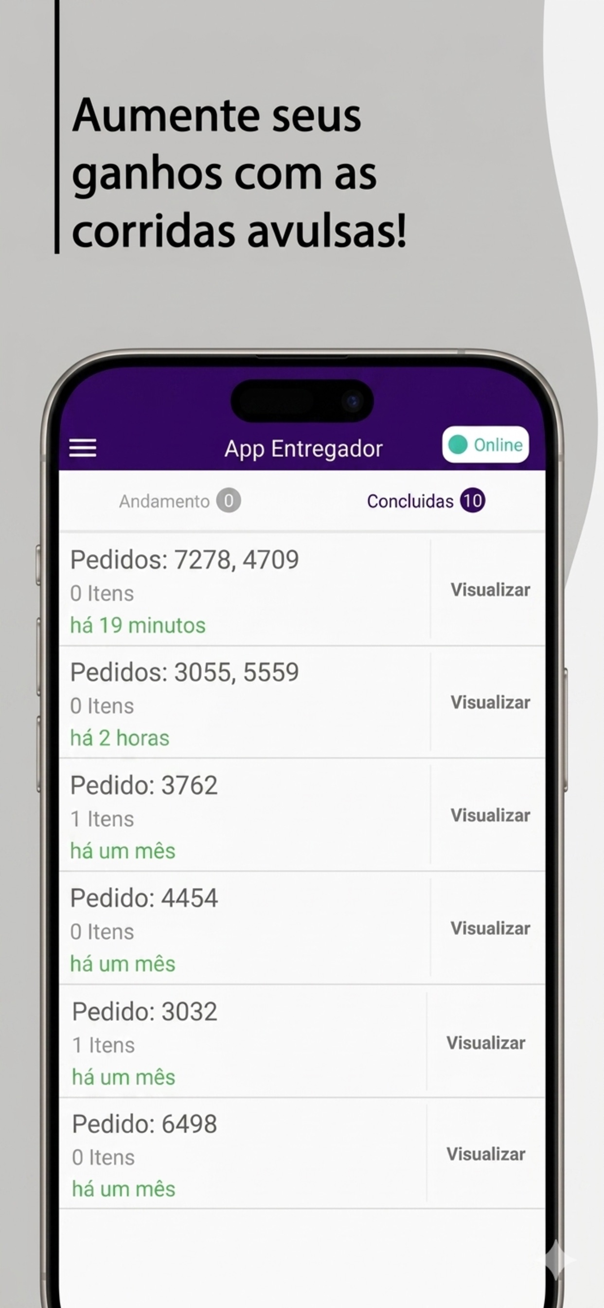Screenshot 2 of Use Entregador