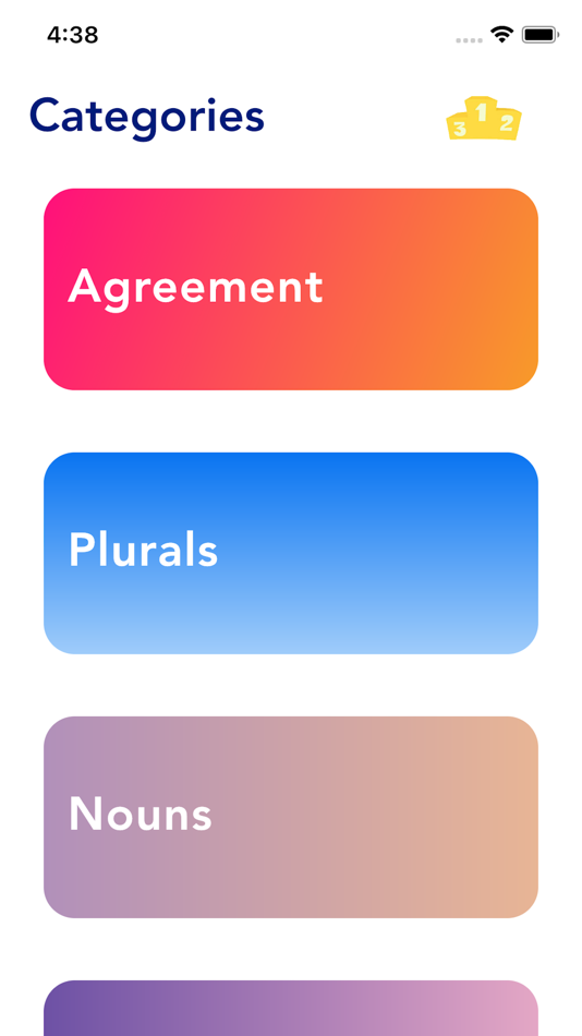 #1. EGQ : English Grammar Quiz (iOS) 由: Dipen Patel