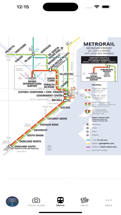 Miami Guide and Subway map