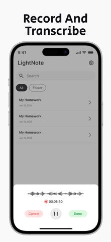 LightNote-AI Note Taker Screenshot 2 of 6