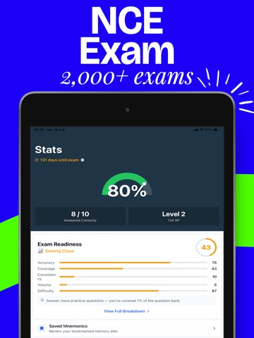 NCE Exam Prep 2026 - 2027 iPad screenshot