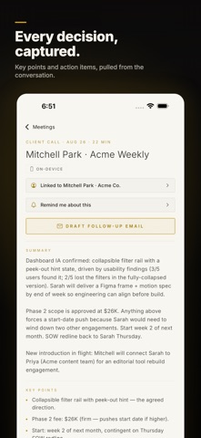 Auris: AI Meeting Notes Screenshot 2 of 5