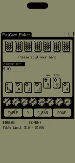 PaiGow Poker Classic screenshot 3