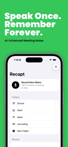Recapt: AI Powered Note Taking Screenshot 1 of 5