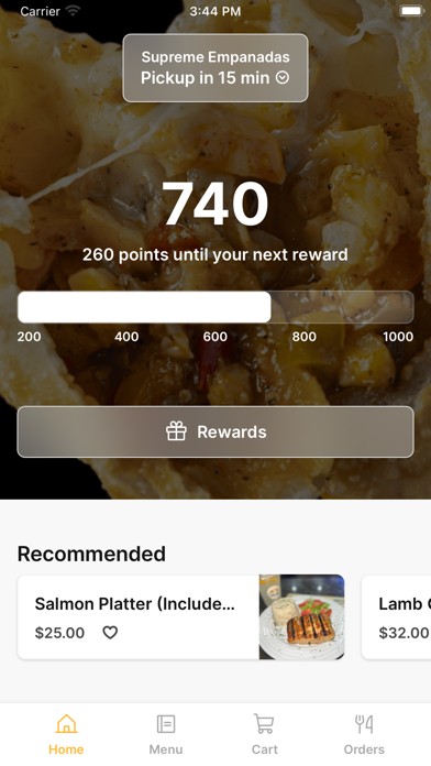 Supreme Empanadas iPhone screenshot 1 - Food & Drink app