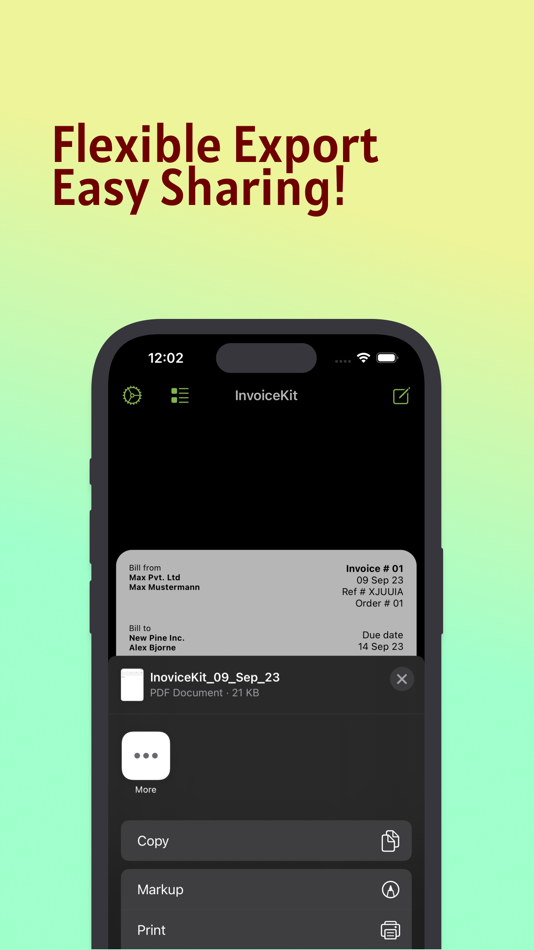 #4. Easy Invoice Generator - Inv. (iOS) By: Ishtiak Ahmed